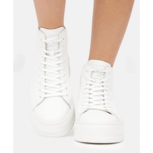 VAGABOND SHOEMAKERS White Leather Judy High Top Sneakers NWT 38 - Picture 4 of 5